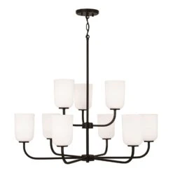 Lawson 32 Inch 9 Light Chandelier By Homeplace By Capital Lighting Fixture Company 22 Lawson 32 Inch 9 Light Chandelier By Homeplace By Capital Lighting Fixture Company -Light Bulbs Sales Store Homeplace by Capital Lighting Fixture Company 448891MB 542 ANGLE