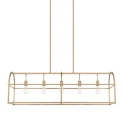 45 Inch 5 Light Linear Suspension Light By Homeplace By Capital Lighting Fixture Company