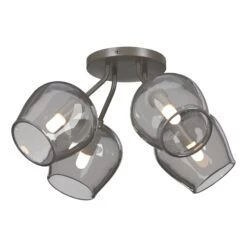 Ume 15 Inch 4 Light Semi Flush Mount By Hubbardton Forge -Light Bulbs Sales Store Hubbardton Forge 121370 1004