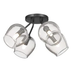 Ume 15 Inch 4 Light Semi Flush Mount By Hubbardton Forge -Light Bulbs Sales Store Hubbardton Forge 121370 1006
