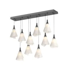 Mobius 45 Inch 10 Light LED Linear Suspension Light By Hubbardton Forge -Light Bulbs Sales Store Hubbardton Forge 131202 1004