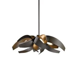 Corona 19 Inch 4 Light Mini Chandelier By Hubbardton Forge -Light Bulbs Sales Store Hubbardton Forge 136500 SKT STND 07 YE0352 1