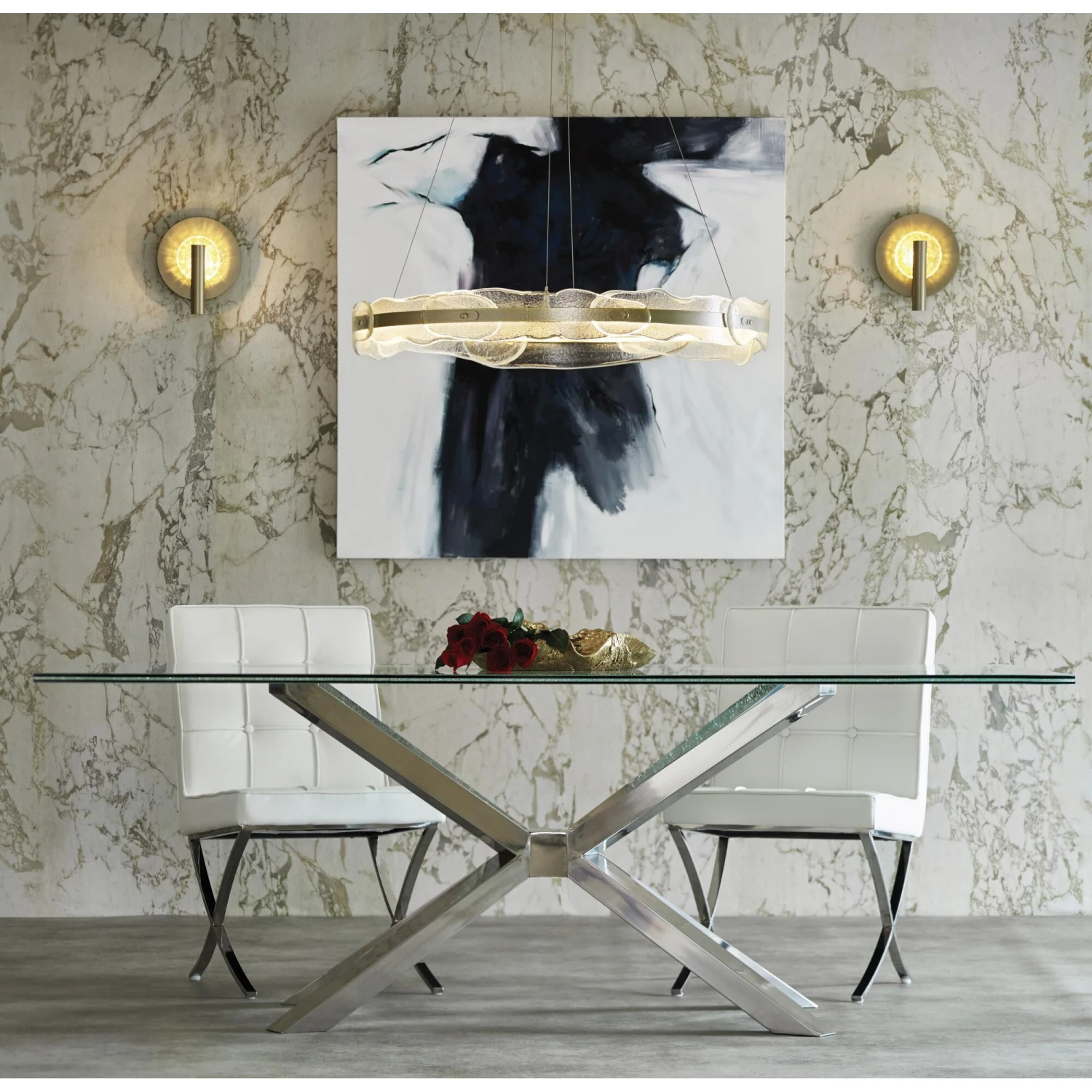 Hubbardton Forge Solstice 35 Inch LED Chandelier 4 Hubbardton Forge Solstice 35 Inch LED Chandelier - Image 2