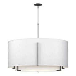 Exos 43 Inch 6 Light Chandelier By Hubbardton Forge -Light Bulbs Sales Store Hubbardton Forge 194642 1172