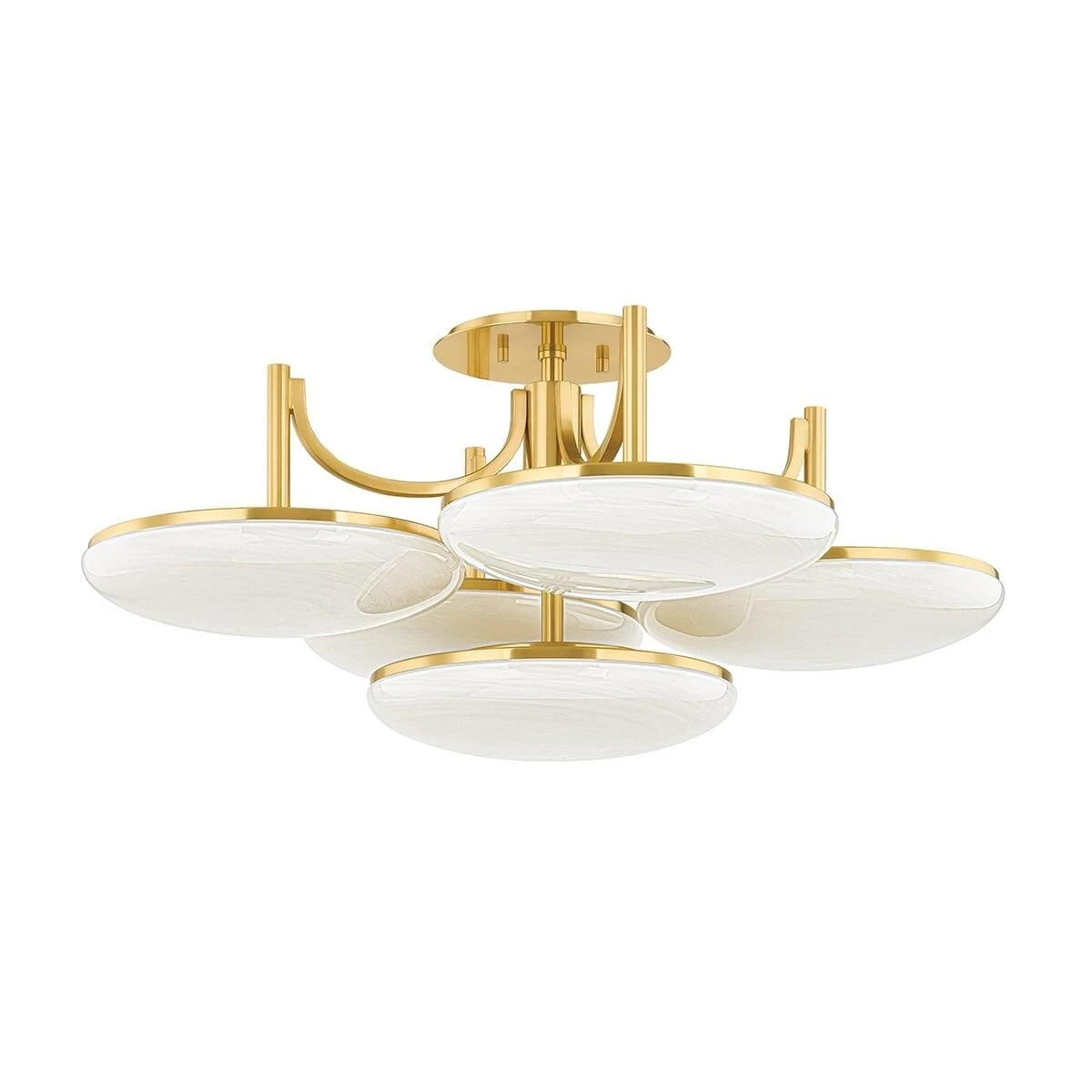 Bregman 30 Inch 5 Light LED Semi Flush Mount By Hudson Valley Lighting 3 Bregman 30 Inch 5 Light LED Semi Flush Mount By Hudson Valley Lighting