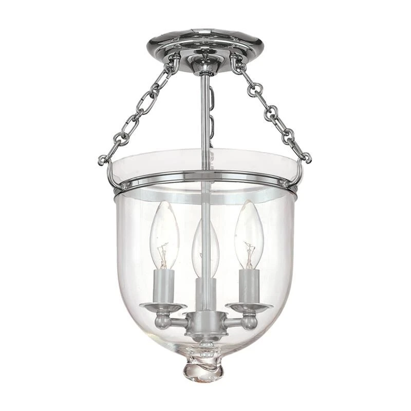 Hampton 10 Inch 3 Light Semi Flush Mount By Hudson Valley Lighting 12 Hampton 10 Inch 3 Light Semi Flush Mount By Hudson Valley Lighting - Image 10