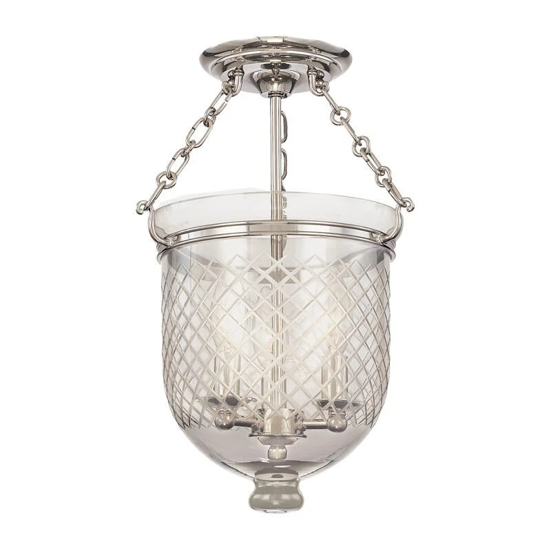 Hampton 10 Inch 3 Light Semi Flush Mount By Hudson Valley Lighting 9 Hampton 10 Inch 3 Light Semi Flush Mount By Hudson Valley Lighting - Image 7