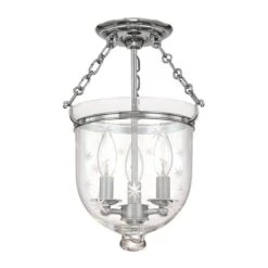 Hampton 10 Inch 3 Light Semi Flush Mount By Hudson Valley Lighting 18 Hampton 10 Inch 3 Light Semi Flush Mount By Hudson Valley Lighting -Light Bulbs Sales Store Hudson Valley Lighting 251 PN C3 800