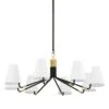 Stanwyck 40 Inch 8 Light Chandelier By Hudson Valley Lighting -Light Bulbs Sales Store Hudson Valley Lighting 6640 AGB DB
