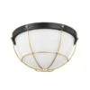 Holkham 12 Inch 2 Light Flush Mount By Hudson Valley Lighting -Light Bulbs Sales Store Hudson Valley Lighting MDS1501 AGB DB