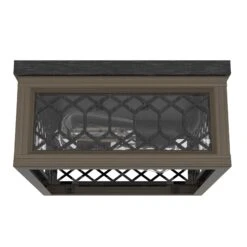 Chevron 11 Inch 2 Light Flush Mount By Hunter Fan