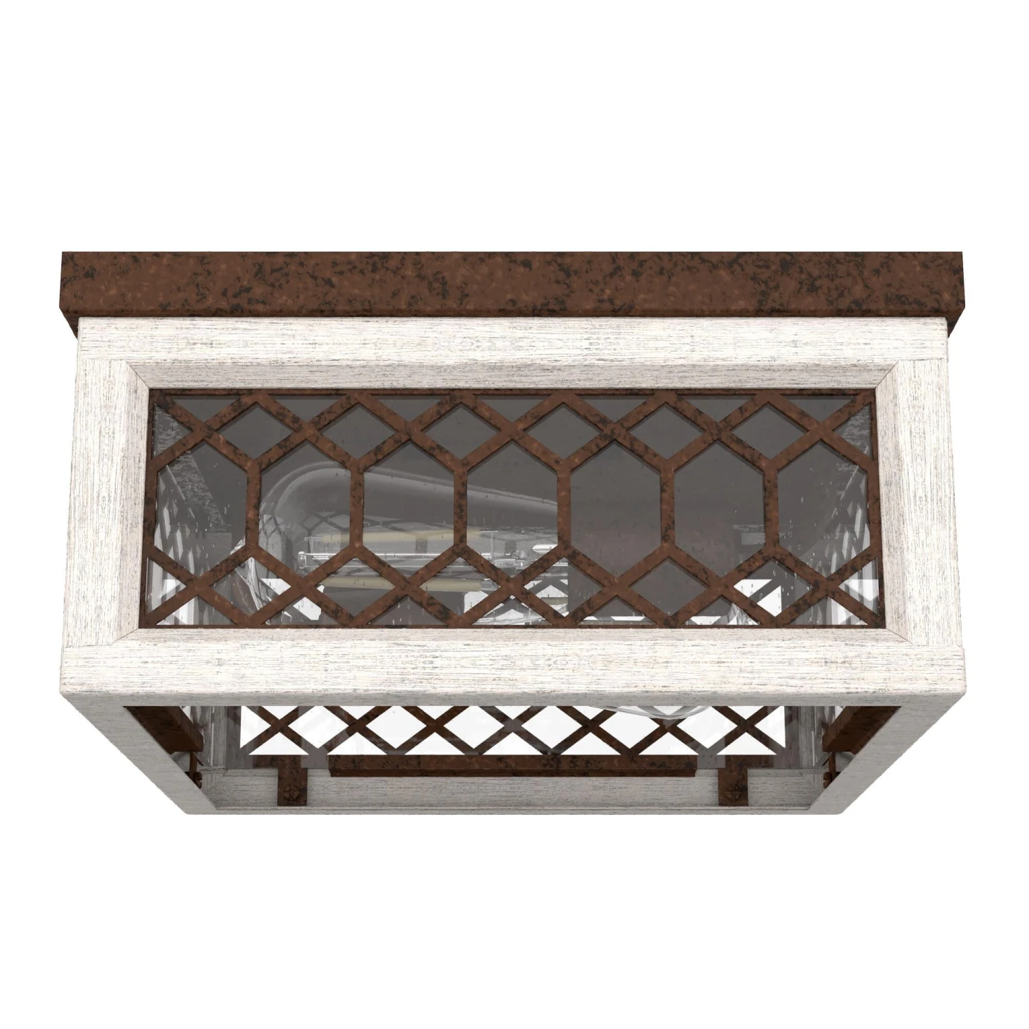 Chevron 11 Inch 2 Light Flush Mount By Hunter Fan 4 Chevron 11 Inch 2 Light Flush Mount By Hunter Fan - Image 2