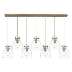 Bruno Marashlian Newton Bell 51 Inch 7 Light Linear Suspension Light By Innovations Lighting