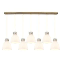 Bruno Marashlian Newton Bell 51 Inch 7 Light Linear Suspension Light By Innovations Lighting -Light Bulbs Sales Store Innovations Lighting 127 410 1PS BB G412 8WH
