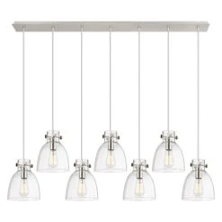 Bruno Marashlian Newton Bell 51 Inch 7 Light Linear Suspension Light By Innovations Lighting -Light Bulbs Sales Store Innovations Lighting 127 410 1PS PN G412 8CL