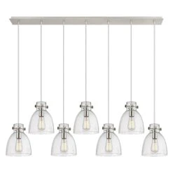 Bruno Marashlian Newton Bell 51 Inch 7 Light Linear Suspension Light By Innovations Lighting -Light Bulbs Sales Store Innovations Lighting 127 410 1PS PN G412 8SDY