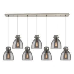 Bruno Marashlian Newton Bell 51 Inch 7 Light Linear Suspension Light By Innovations Lighting -Light Bulbs Sales Store Innovations Lighting 127 410 1PS SN G412 8SM