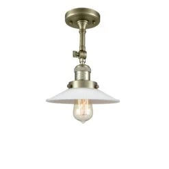 Bruno Marashlian Halophane 8 Inch 1 Light Semi Flush Mount By Innovations Lighting