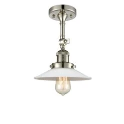 Bruno Marashlian Halophane 8 Inch 1 Light Semi Flush Mount By Innovations Lighting -Light Bulbs Sales Store Innovations Lighting 201F PN G1