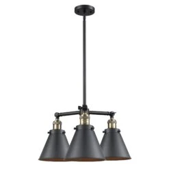 Bruno Marashlian Appalachian 21 Inch 3 Light Mini Chandelier By Innovations Lighting -Light Bulbs Sales Store Innovations Lighting 207 BAB M13 BK