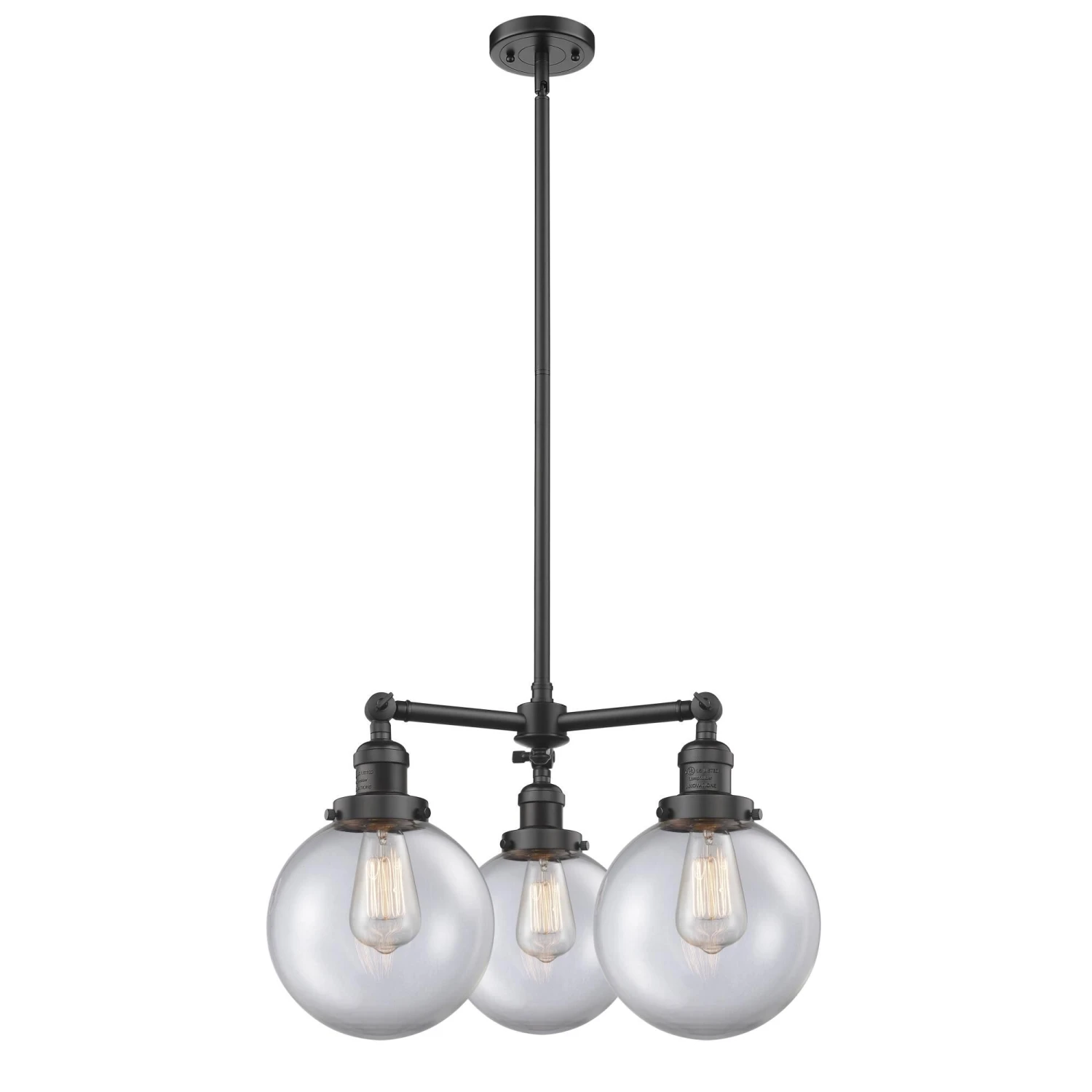 Bruno Marashlian Beacon 22 Inch 3 Light Mini Chandelier By Innovations Lighting 5 Bruno Marashlian Beacon 22 Inch 3 Light Mini Chandelier By Innovations Lighting - Image 3