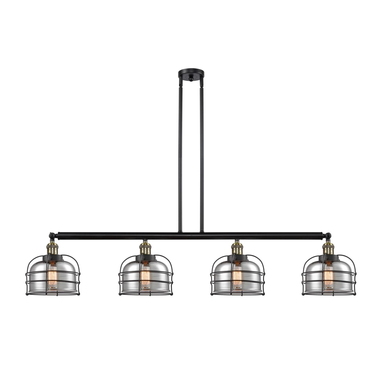 Bruno Marashlian Large Bell Cage 52 Inch 4 Light Linear Suspension Light By Innovations Lighting 5 Bruno Marashlian Large Bell Cage 52 Inch 4 Light Linear Suspension Light By Innovations Lighting - Image 3