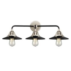 Bruno Marashlian Railroad 26 Inch 3 Light Bath Vanity Light By Innovations Lighting 24 Bruno Marashlian Railroad 26 Inch 3 Light Bath Vanity Light By Innovations Lighting -Light Bulbs Sales Store Innovations Lighting 288 3W BPN M6 BK
