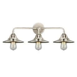 Bruno Marashlian Railroad 26 Inch 3 Light Bath Vanity Light By Innovations Lighting 30 Bruno Marashlian Railroad 26 Inch 3 Light Bath Vanity Light By Innovations Lighting -Light Bulbs Sales Store Innovations Lighting 288 3W PN M1 PN