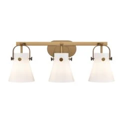Bruno Marashlian Pilaster Ii Cone 26 Inch 3 Light Bath Vanity Light By Innovations Lighting 18 Bruno Marashlian Pilaster Ii Cone 26 Inch 3 Light Bath Vanity Light By Innovations Lighting -Light Bulbs Sales Store Innovations Lighting 423 3W BB G411 6WH