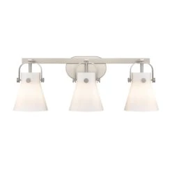 Bruno Marashlian Pilaster Ii Cone 26 Inch 3 Light Bath Vanity Light By Innovations Lighting