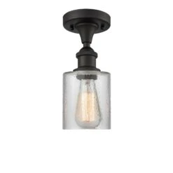 Bruno Marashlian Cobbleskill 5 Inch 1 Light LED Semi Flush Mount By Innovations Lighting