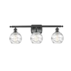 Bruno Marashlian Small Deco Swirl 26 Inch 3 Light Bath Vanity Light By Innovations Lighting 41 Bruno Marashlian Small Deco Swirl 26 Inch 3 Light Bath Vanity Light By Innovations Lighting -Light Bulbs Sales Store Innovations Lighting 516 3W BK G1213 6