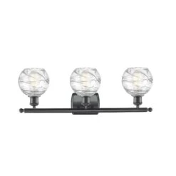 Bruno Marashlian Small Deco Swirl 26 Inch 3 Light Bath Vanity Light By Innovations Lighting 33 Bruno Marashlian Small Deco Swirl 26 Inch 3 Light Bath Vanity Light By Innovations Lighting -Light Bulbs Sales Store Innovations Lighting 516 3W BK G1213 6 02