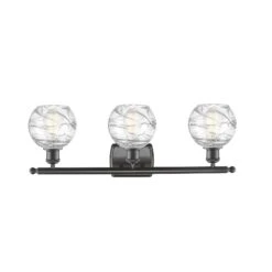 Bruno Marashlian Small Deco Swirl 26 Inch 3 Light Bath Vanity Light By Innovations Lighting 29 Bruno Marashlian Small Deco Swirl 26 Inch 3 Light Bath Vanity Light By Innovations Lighting -Light Bulbs Sales Store Innovations Lighting 516 3W OB G1213 6 02