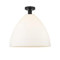 Bruno Marashlian Bristol Glass 16 Inch 1 Light Semi Flush Mount By Innovations Lighting -Light Bulbs Sales Store Innovations Lighting 616 1F BK GBD 161