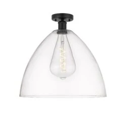 Bruno Marashlian Bristol Glass 16 Inch 1 Light Semi Flush Mount By Innovations Lighting -Light Bulbs Sales Store Innovations Lighting 616 1F BK GBD 162