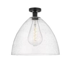 Bruno Marashlian Bristol Glass 16 Inch 1 Light Semi Flush Mount By Innovations Lighting -Light Bulbs Sales Store Innovations Lighting 616 1F BK GBD 164