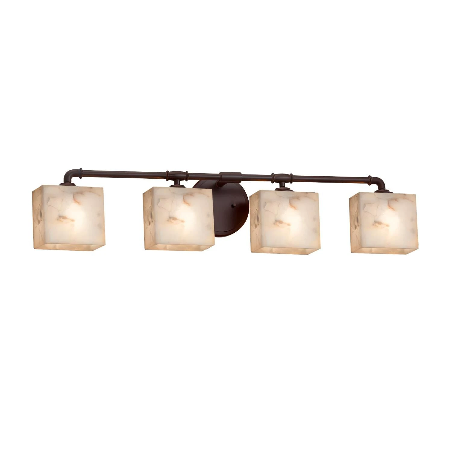 Alabaster Rocks! - Bronx 35 Inch 4 Light Bath Vanity Light By Justice Design Group 4 Alabaster Rocks! - Bronx 35 Inch 4 Light Bath Vanity Light By Justice Design Group - Image 2
