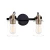 Fusion Brooklyn 13 Inch 2 Light Bath Vanity Light By Justice Design Group