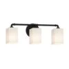 Fusion 23 Inch 3 Light Bath Vanity Light By Justice Design Group 1 Fusion 23 Inch 3 Light Bath Vanity Light By Justice Design Group -Light Bulbs Sales Store Justice Design Group FSN 8463 15 OPAL MBLK LED3 2100