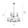 Winslow 27 Inch 9 Light Chandelier By Kichler Lighting