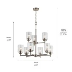 Winslow 27 Inch 9 Light Chandelier By Kichler Lighting