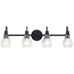 Greenbrier 33 Inch 4 Light Bath Vanity Light By Kichler Lighting 22 Greenbrier 33 Inch 4 Light Bath Vanity Light By Kichler Lighting -Light Bulbs Sales Store Kichler Lighting 45393BK Down