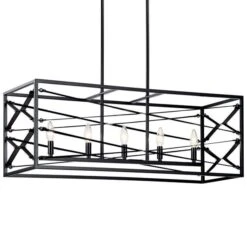 Sevan 37 Inch 5 Light Linear Suspension Light By Kichler Lighting -Light Bulbs Sales Store Kichler Lighting 52140bk nocanopy