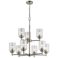Winslow 27 Inch 9 Light Chandelier By Kichler Lighting -Light Bulbs Sales Store Kichler Lighting Kichler 44031NI