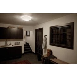 Lytham 17 Inch 3 Light Flush Mount By Kichler Lighting -Light Bulbs Sales Store Kichler Lighting Mudroom Lytham 42275OZ Overall Night 1A