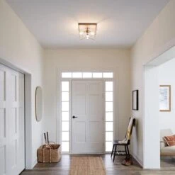 Tanis 14 Inch 3 Light Flush Mount By Kichler Lighting -Light Bulbs Sales Store Kichler Lighting hallway tanis 52094dag overall day 1b