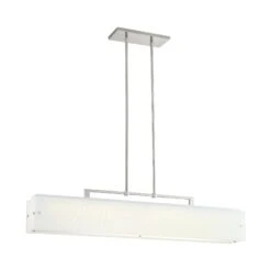 Button 44 Inch 1 Light LED Linear Suspension Light By Kovacs