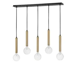 Bobbie 36 Inch 5 Light Linear Suspension Light By Lark -Light Bulbs Sales Store Lark 83206LCB alt1