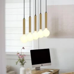 Bobbie 36 Inch 5 Light Linear Suspension Light By Lark -Light Bulbs Sales Store Lark 83206LCB alt7